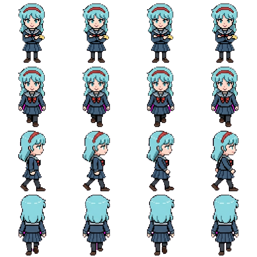 Aokiyama Reiko movement sprite