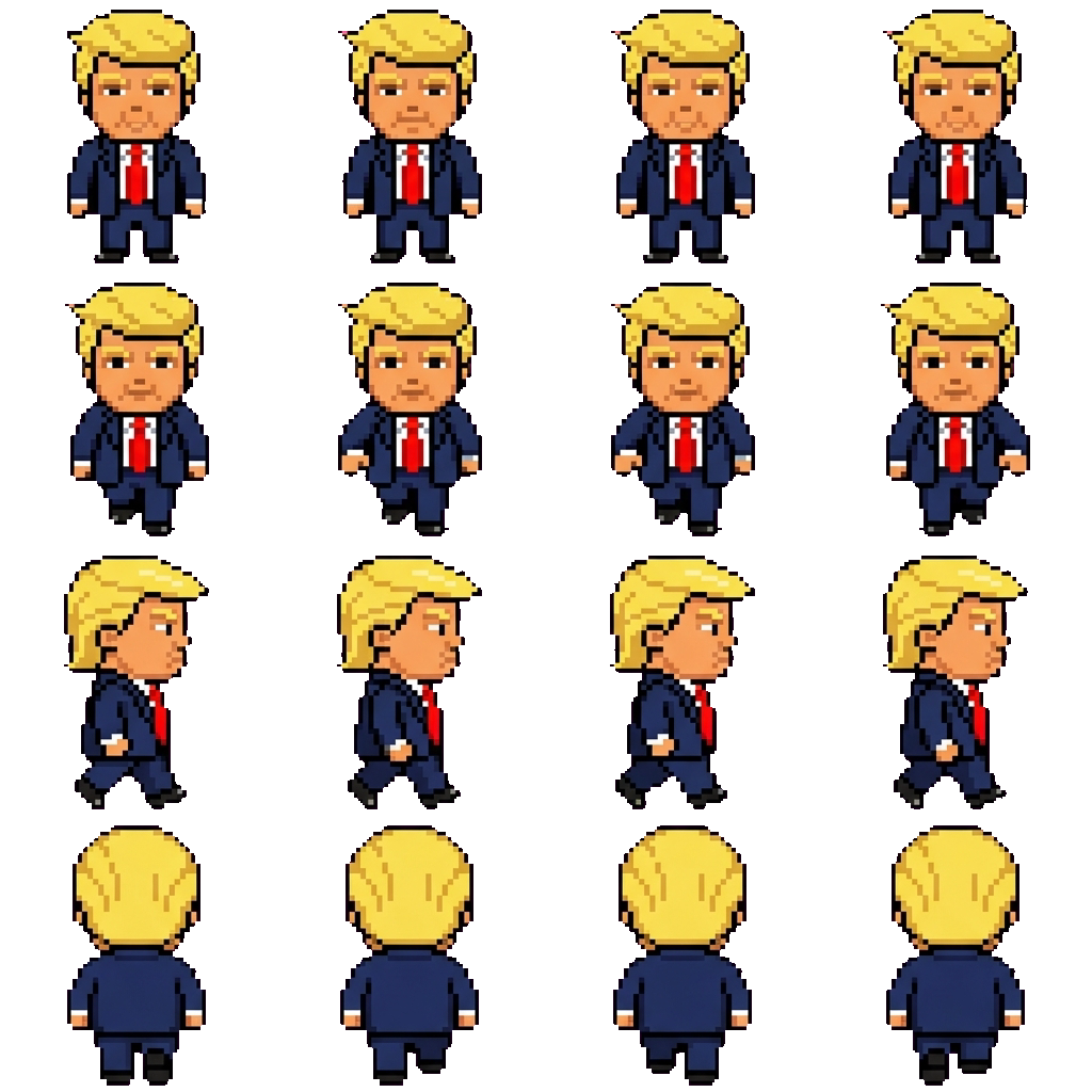 Trump movement sprite