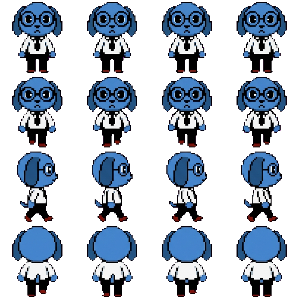 Secretary movement sprite
