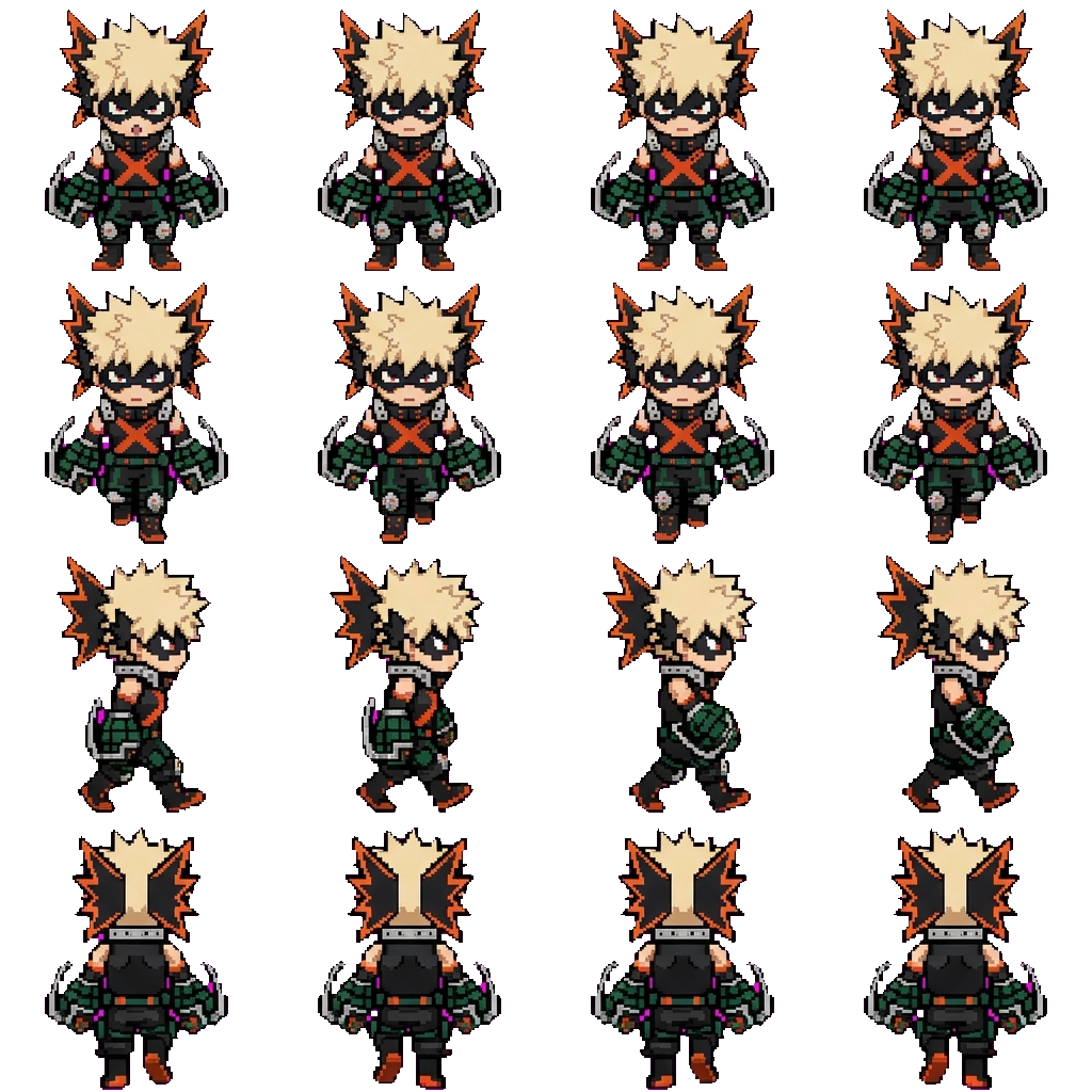 Katsuki Bakugo movement sprite