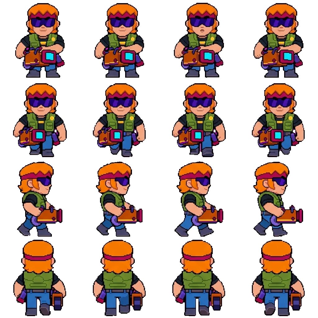 Buster movement sprite