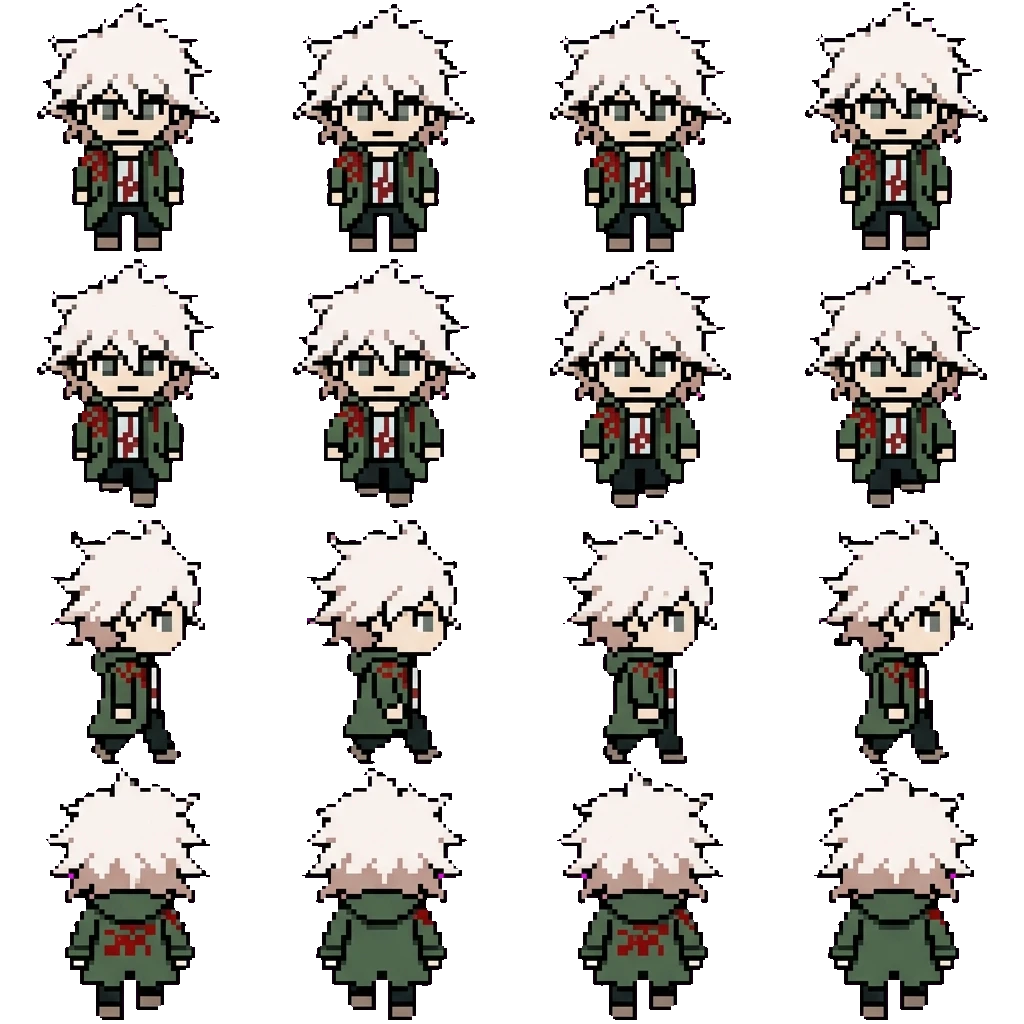 Nagito Komaeda movement sprite