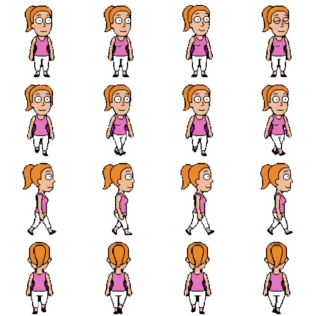 Summer Smith movement sprite