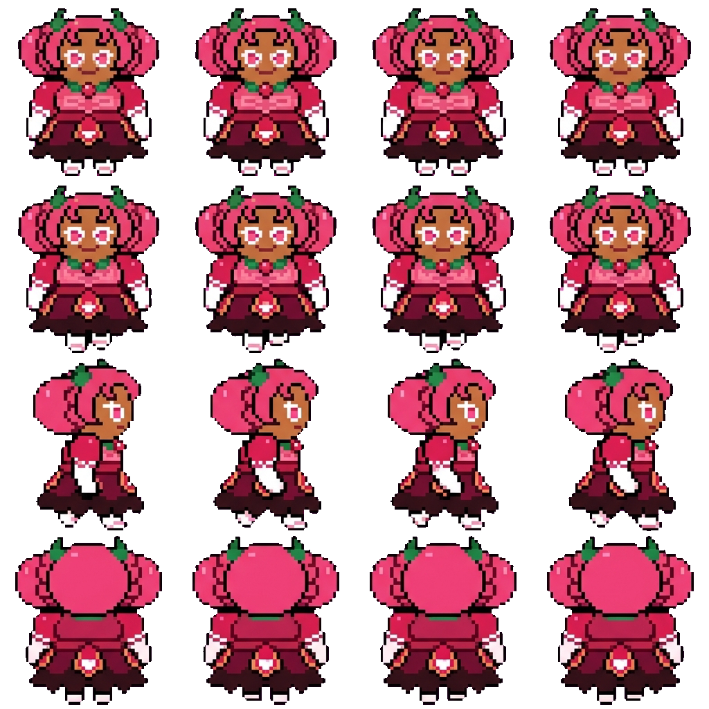 Hollyberry Cookie movement sprite