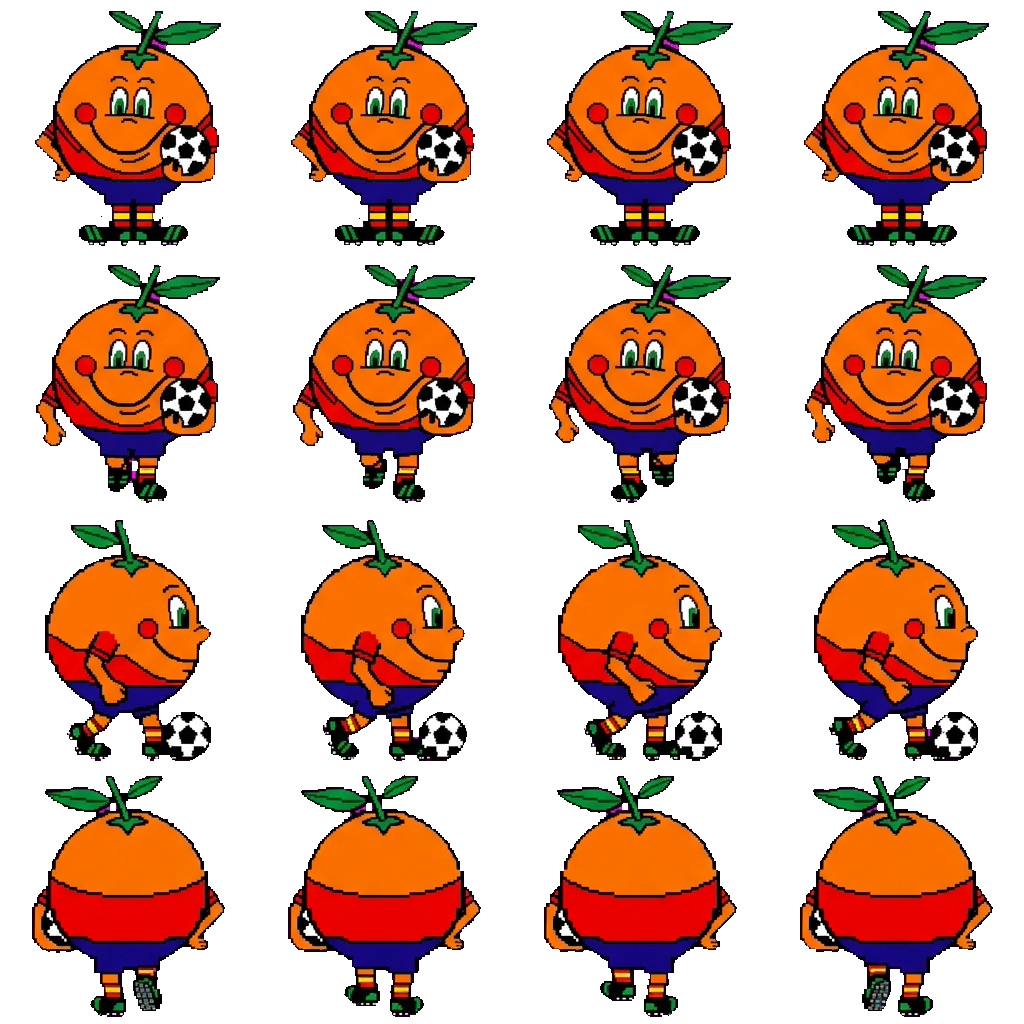Naranjito movement sprite