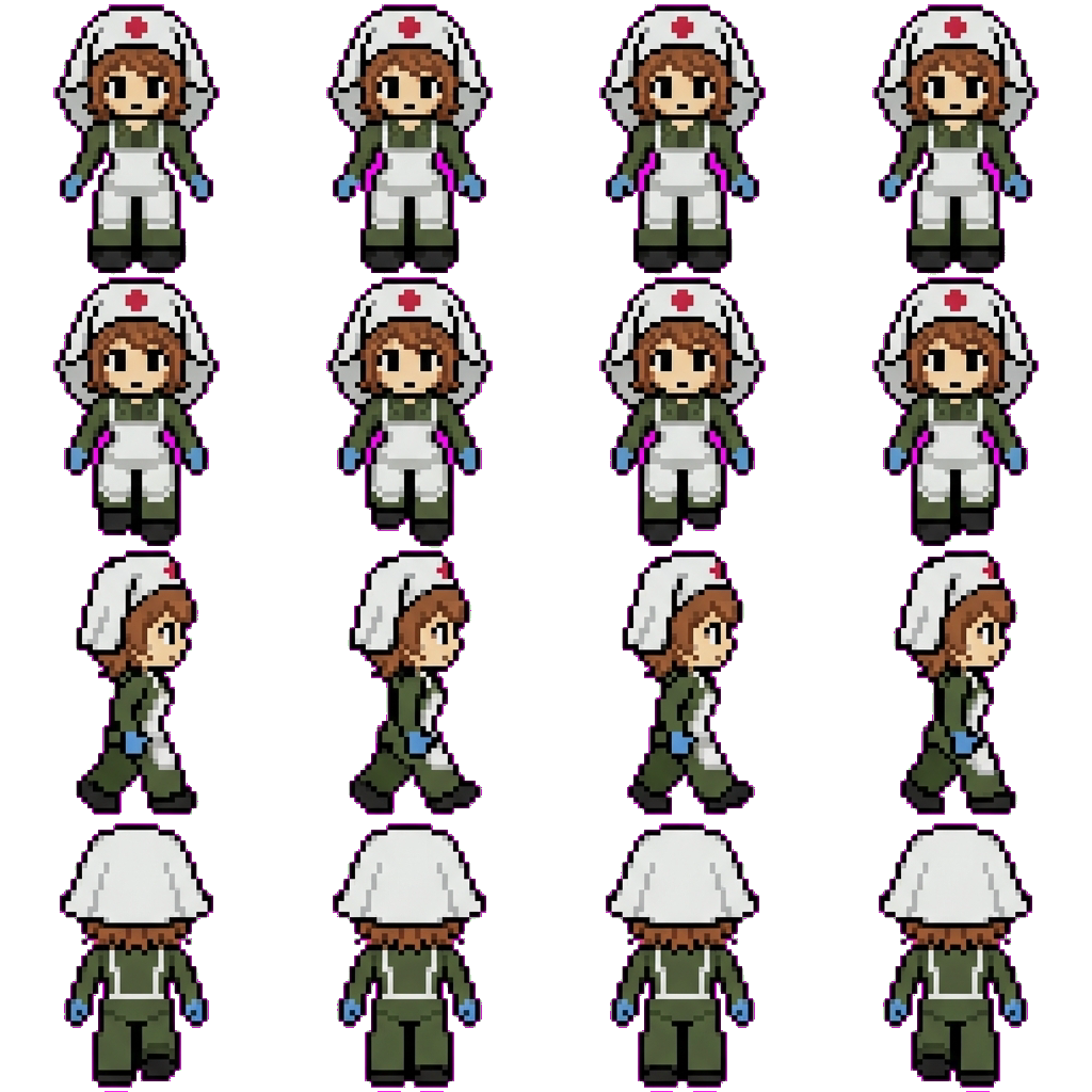 Nurse Heartful movement sprite