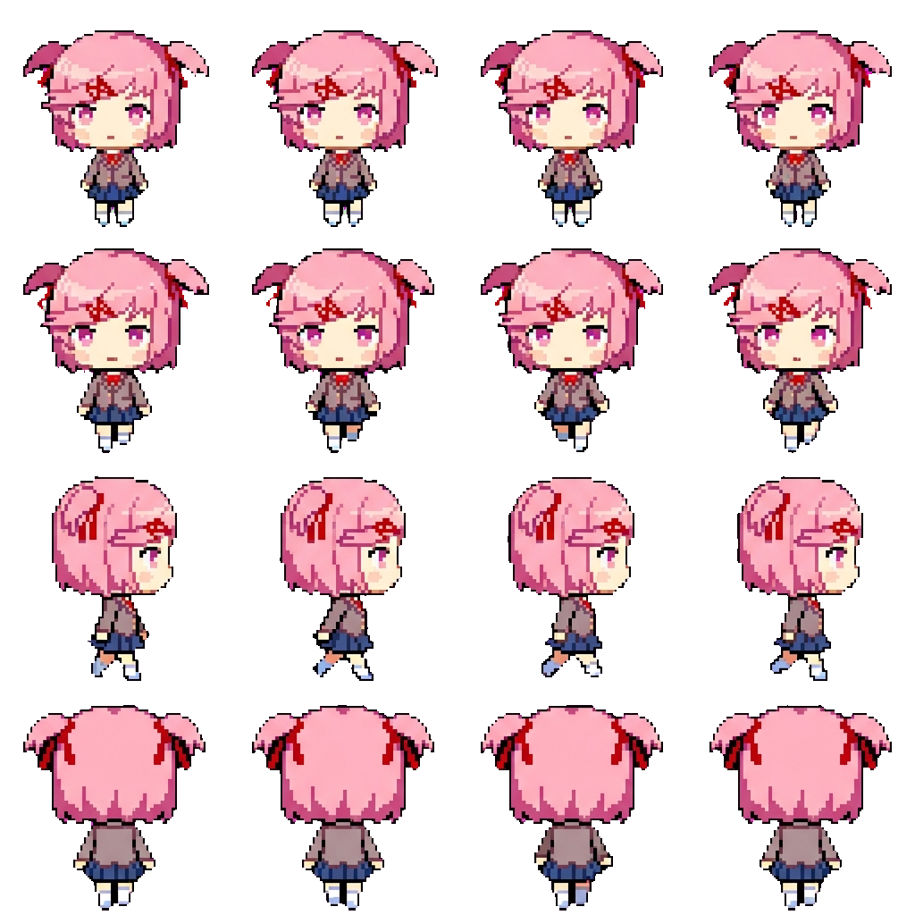 Natsuki movement sprite