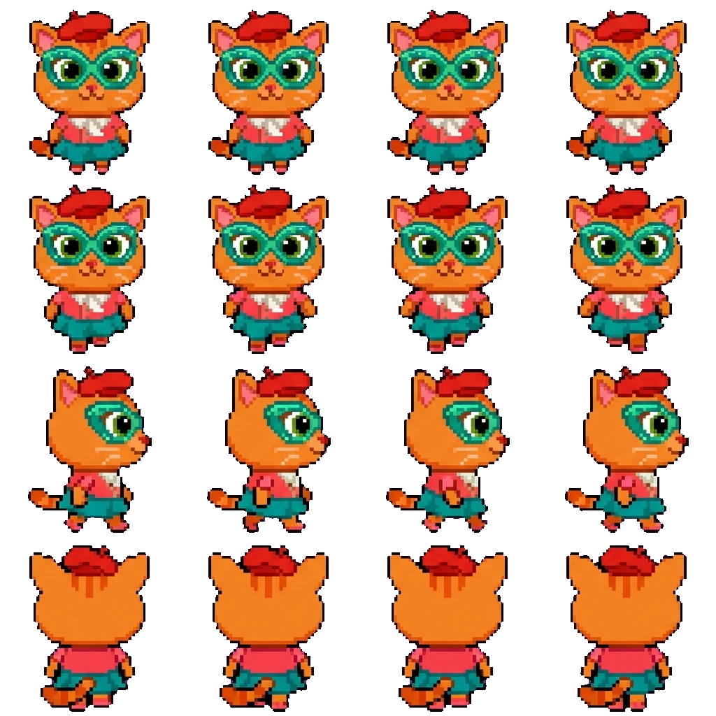 Jessica movement sprite