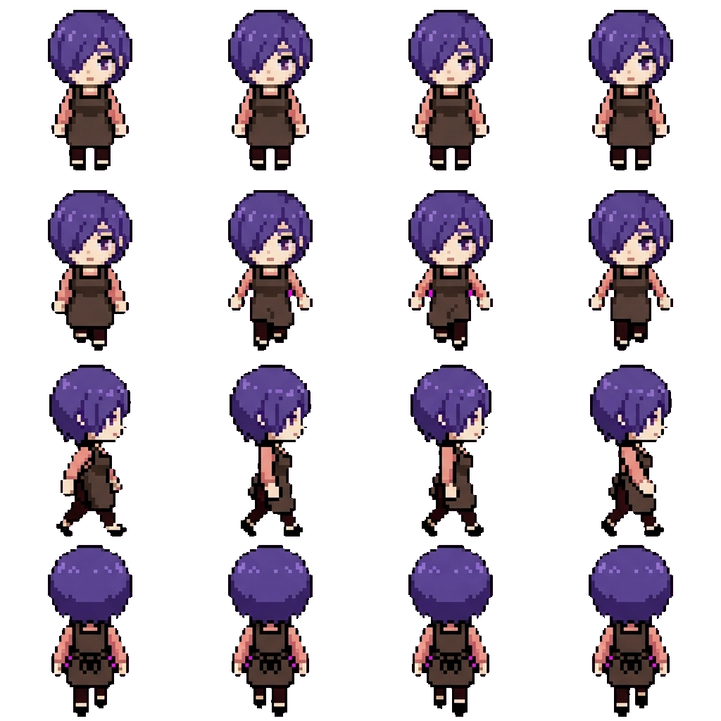 Touka Kirishima movement sprite
