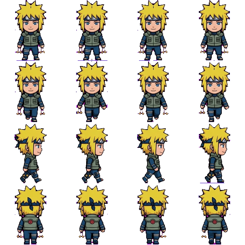 Minato Namikaze movement sprite