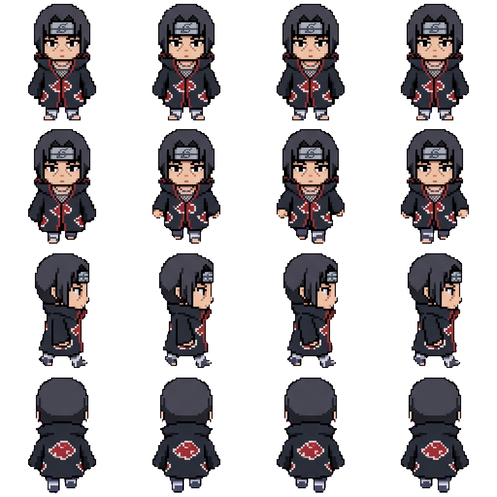 Itachi Uchiha movement sprite