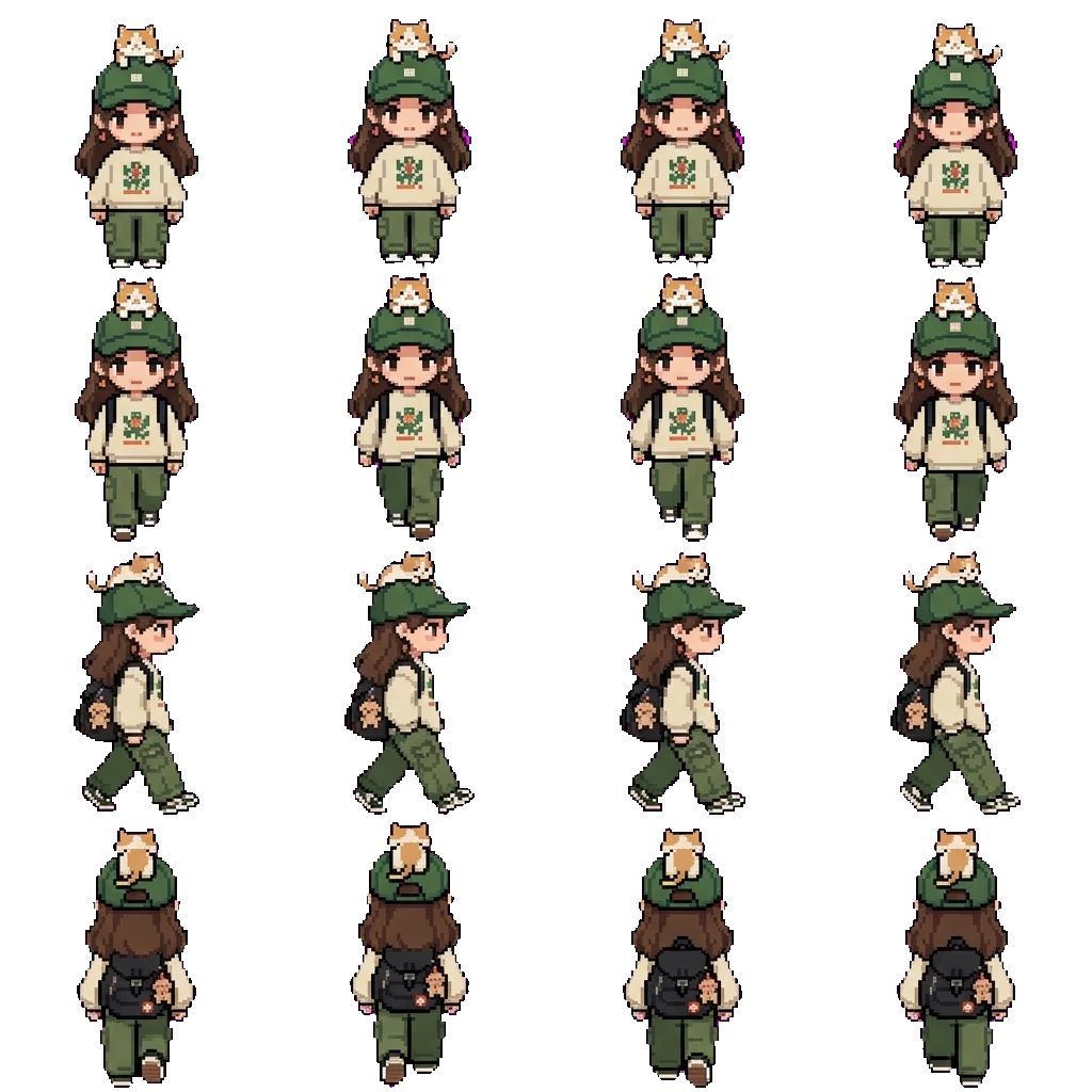 Hazel Yang movement sprite