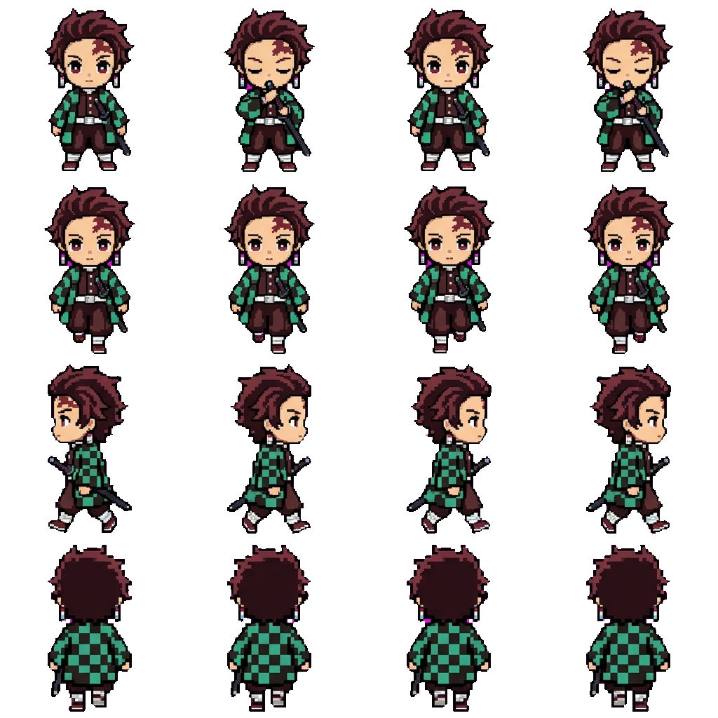 Tanjiro movement sprite