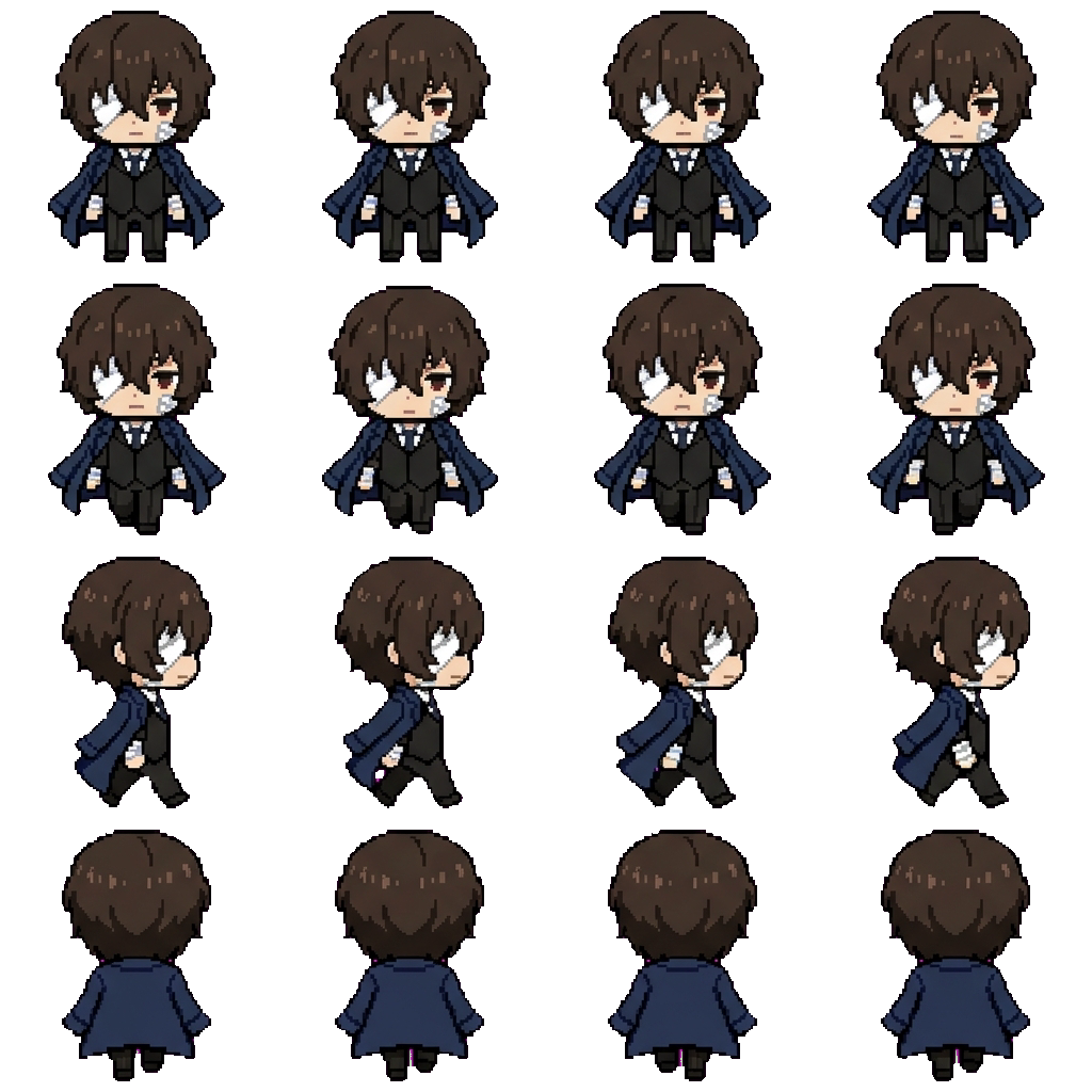 Dazai Osamu movement sprite