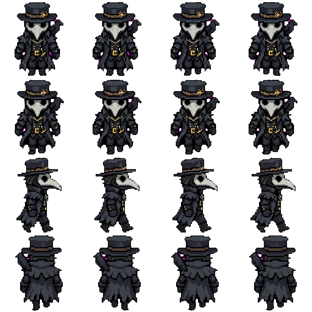 Leon deu Raven movement sprite