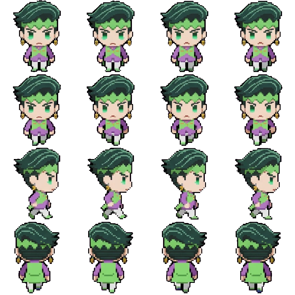 Rohan Kishibe movement sprite