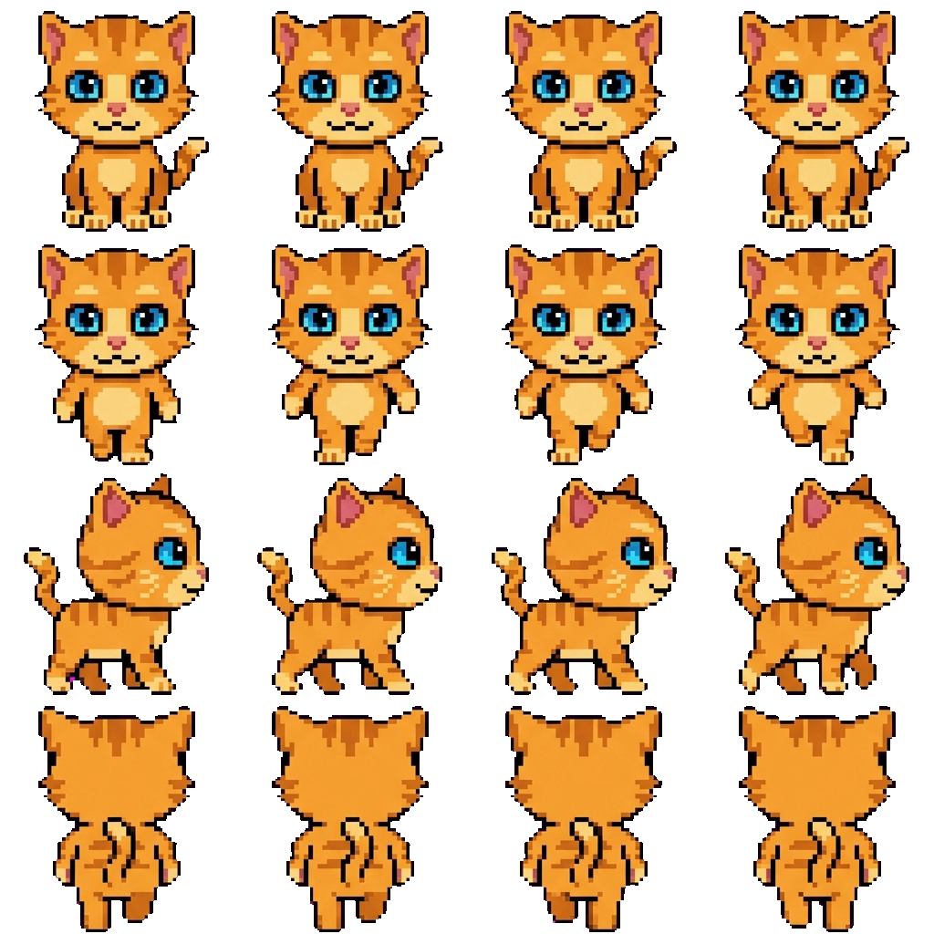 Talking Ginger movement sprite