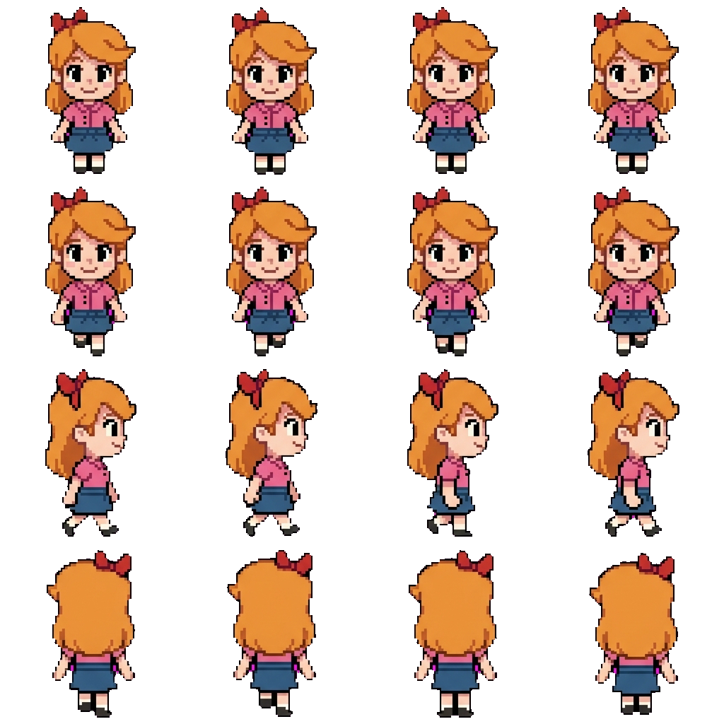 Elizabeth movement sprite