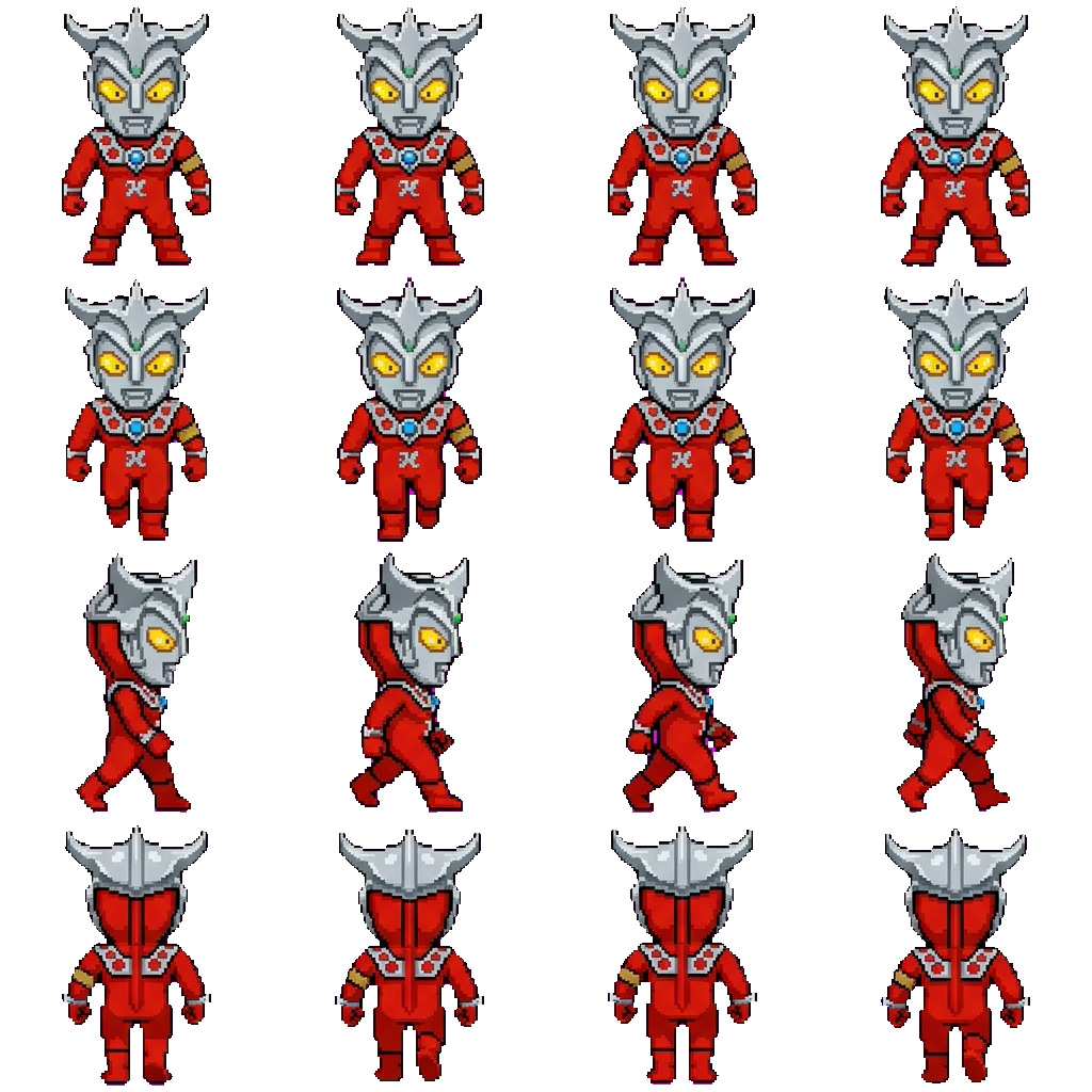 Ultraman Leo movement sprite