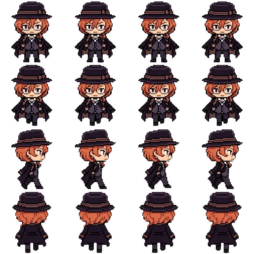 Chuuya Nakahara movement sprite