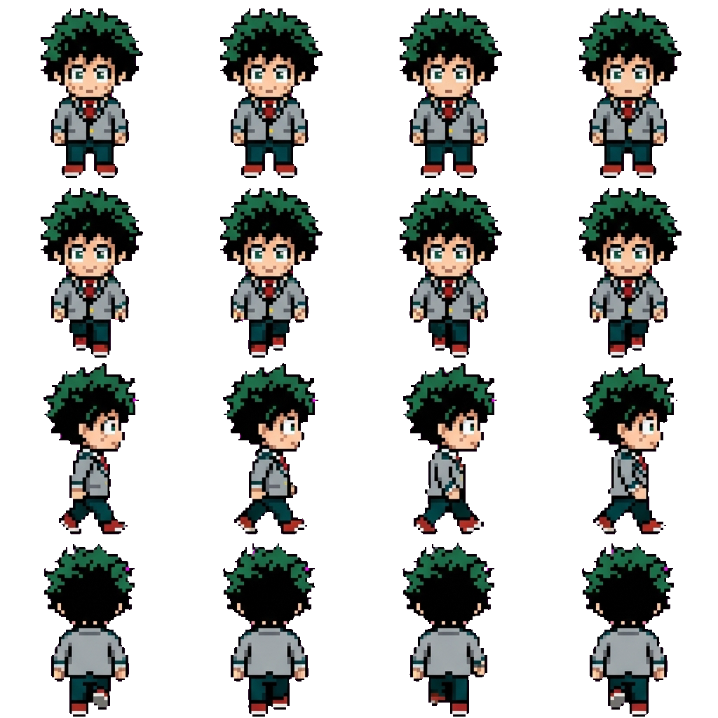 izuku Midoriya movement sprite