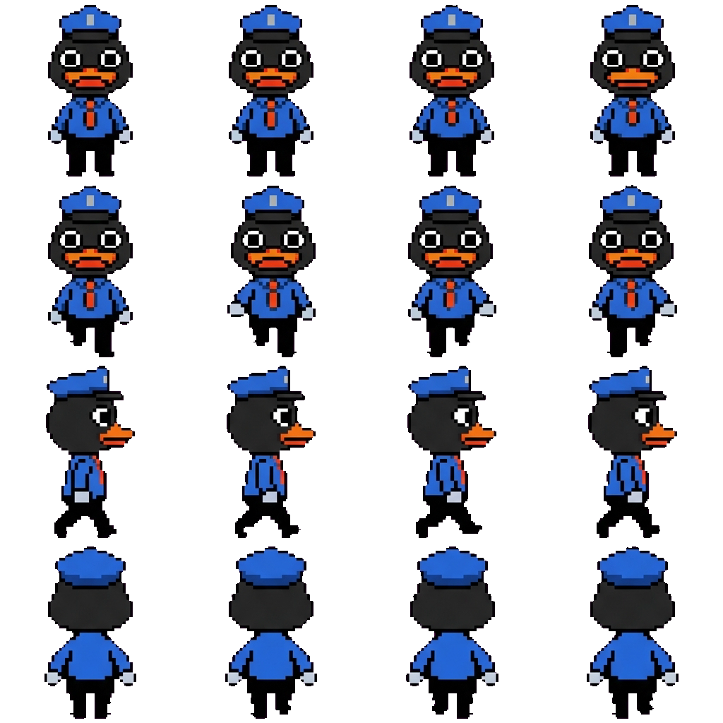 Officer Duckman movement sprite