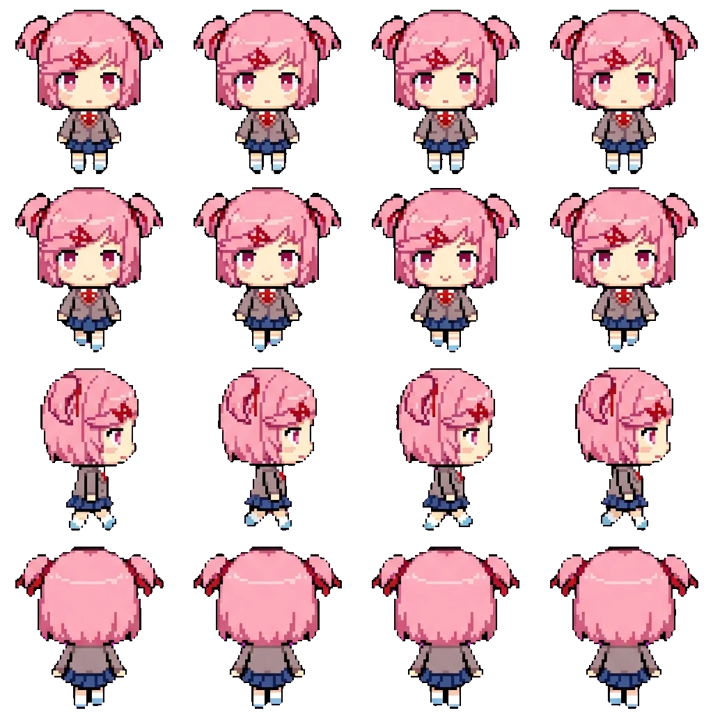 Natsuki movement sprite