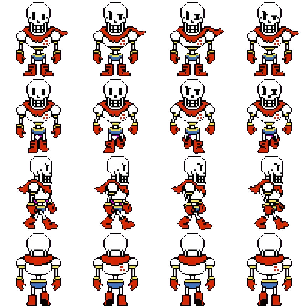 Papyrus movement sprite