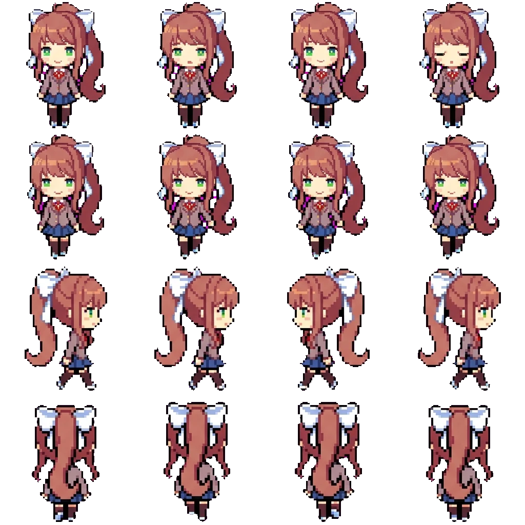 Monica movement sprite