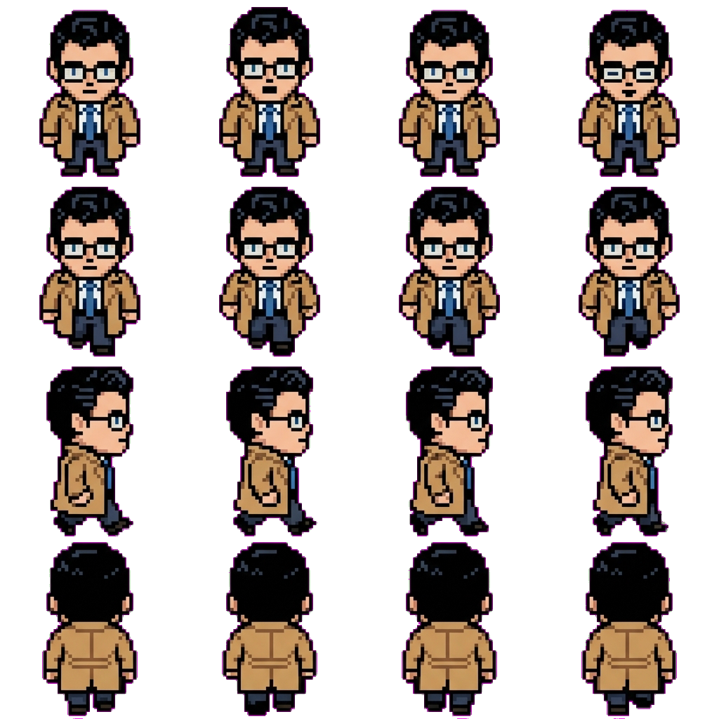 Clark Kent movement sprite