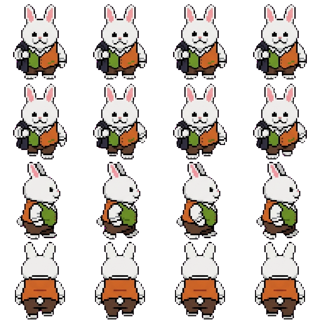 Gubbery movement sprite