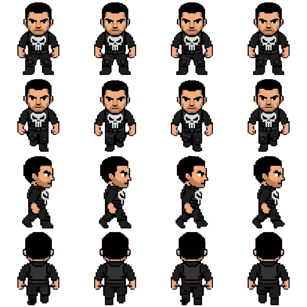 Punisher movement sprite