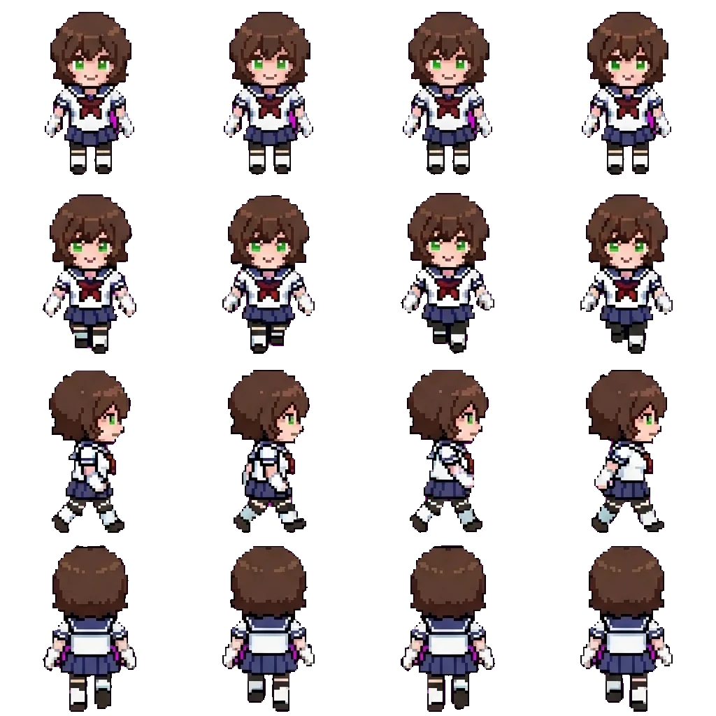 Aiko kamome movement sprite