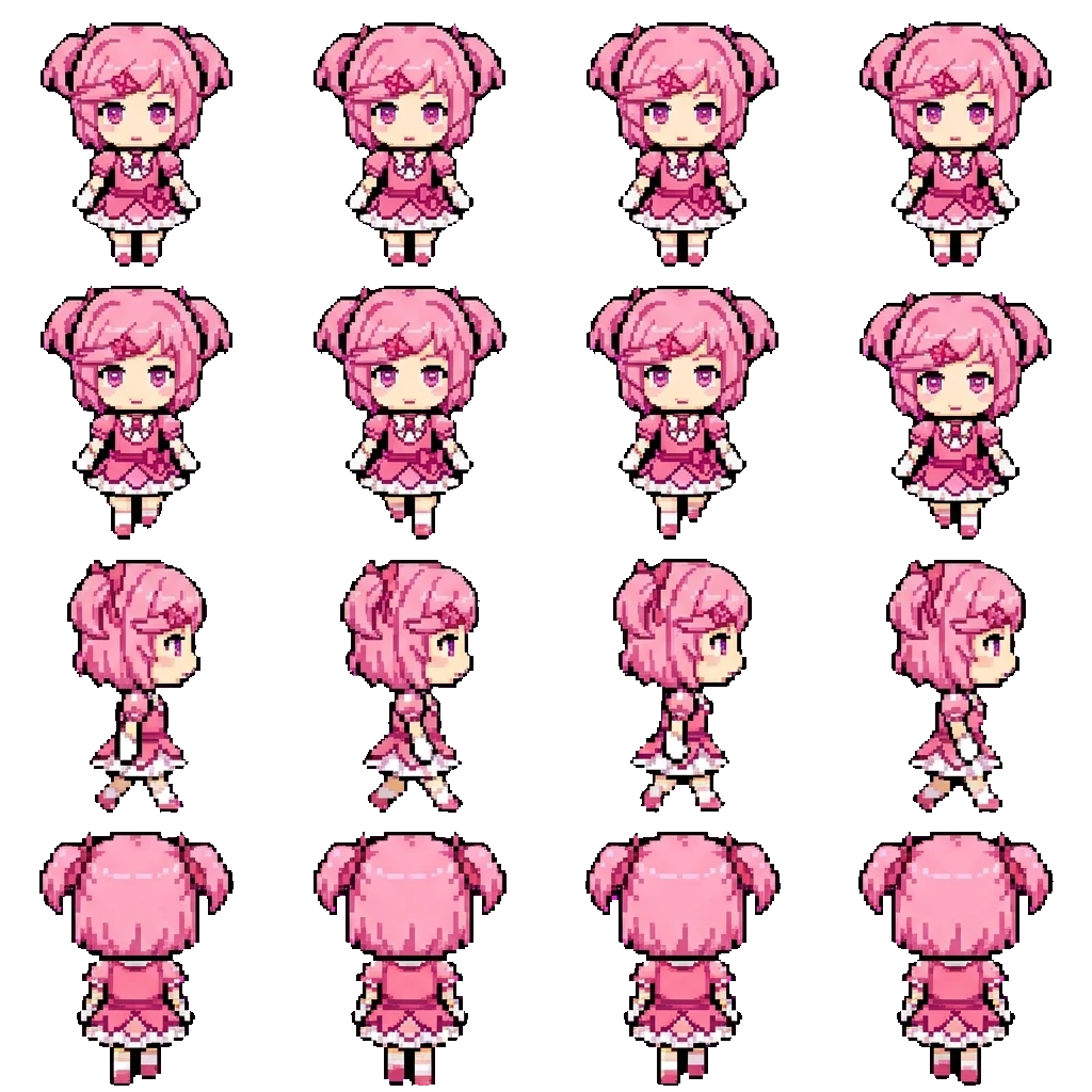 Natsuki movement sprite