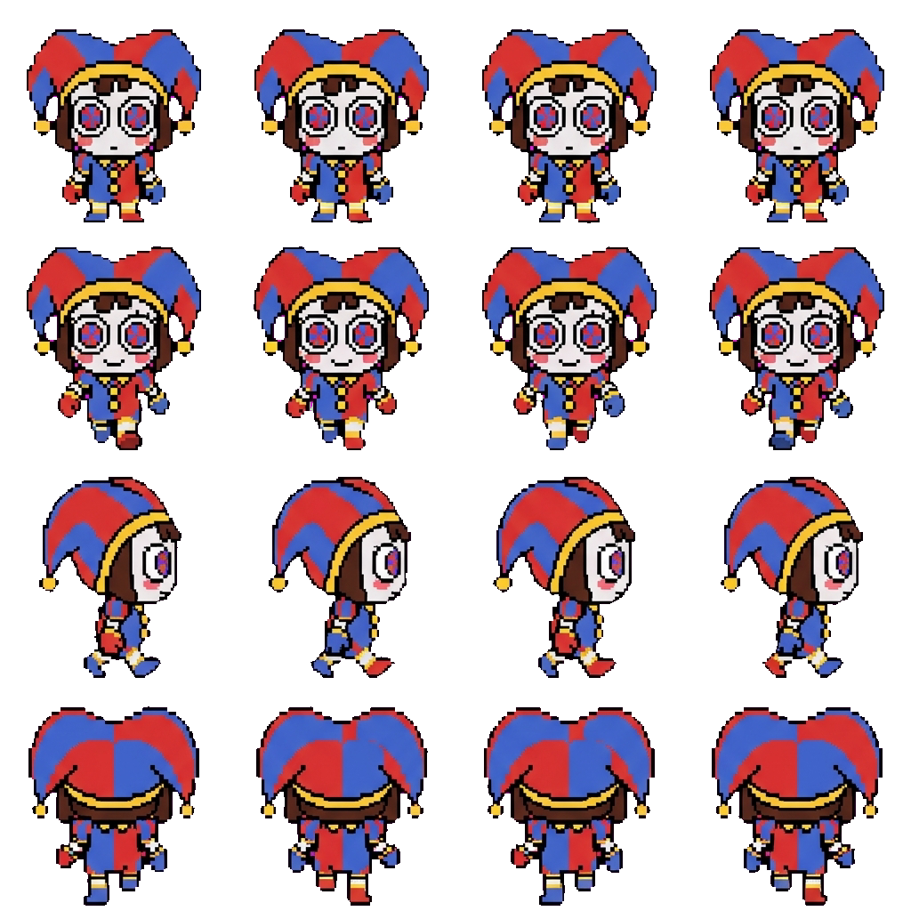 Pomni movement sprite