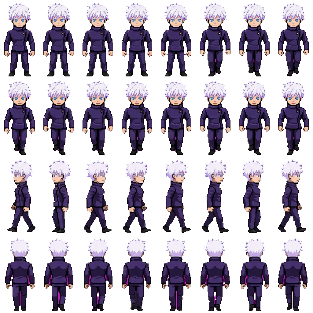 Satoru Gojo movement sprite