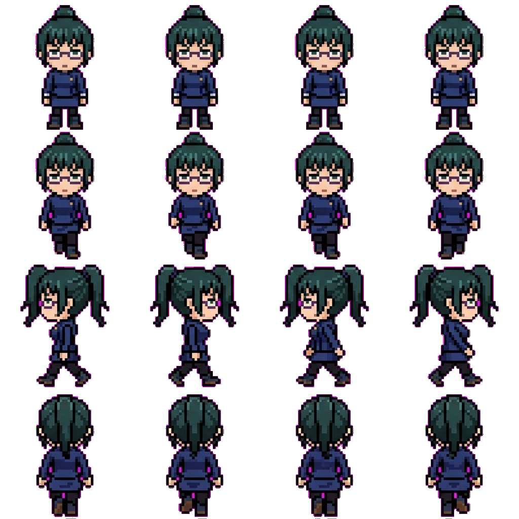 Maki Zenin movement sprite