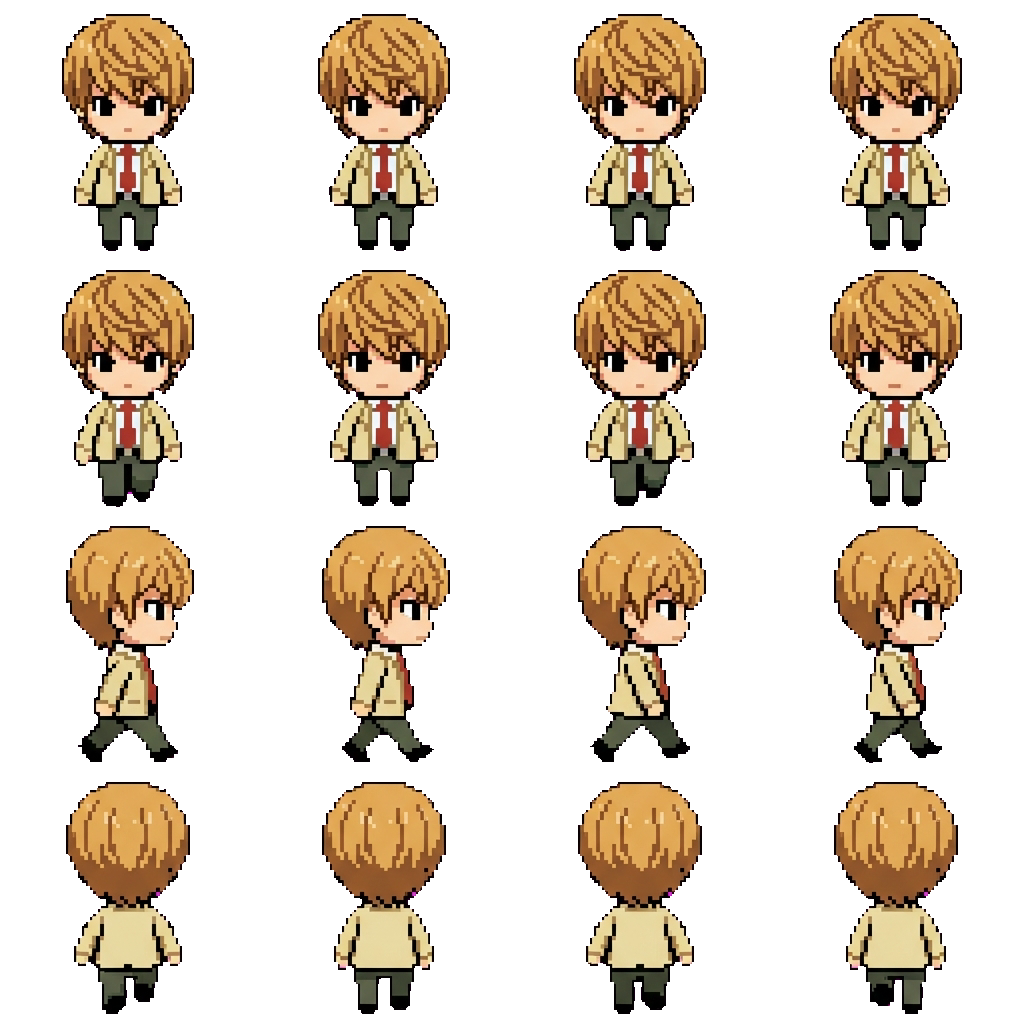 Light Yagami movement sprite