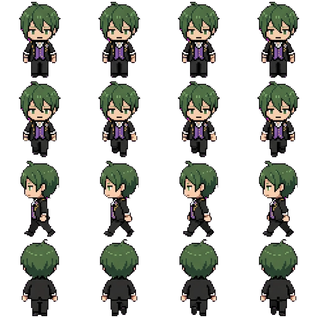 Haku Kusanagi movement sprite
