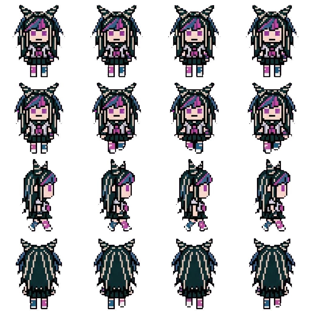 Ibuki Mioda movement sprite