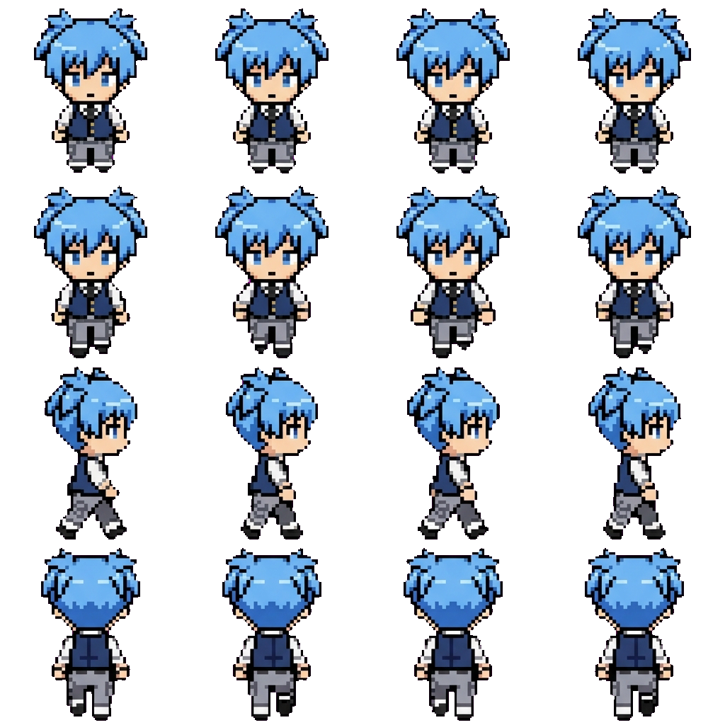 Shiota Nagisa movement sprite