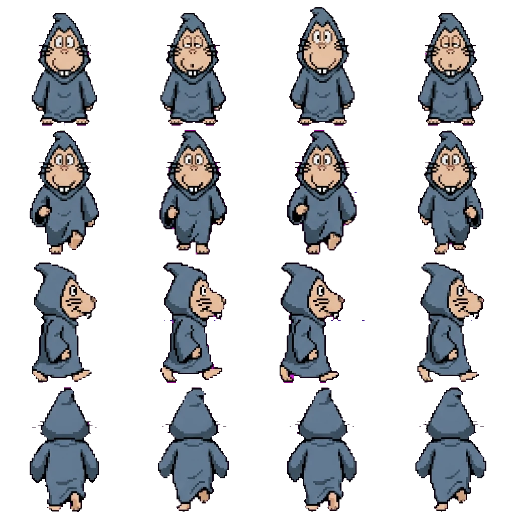 Nezumi Otoko / hombre rata movement sprite