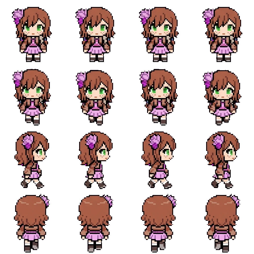 Melina movement sprite