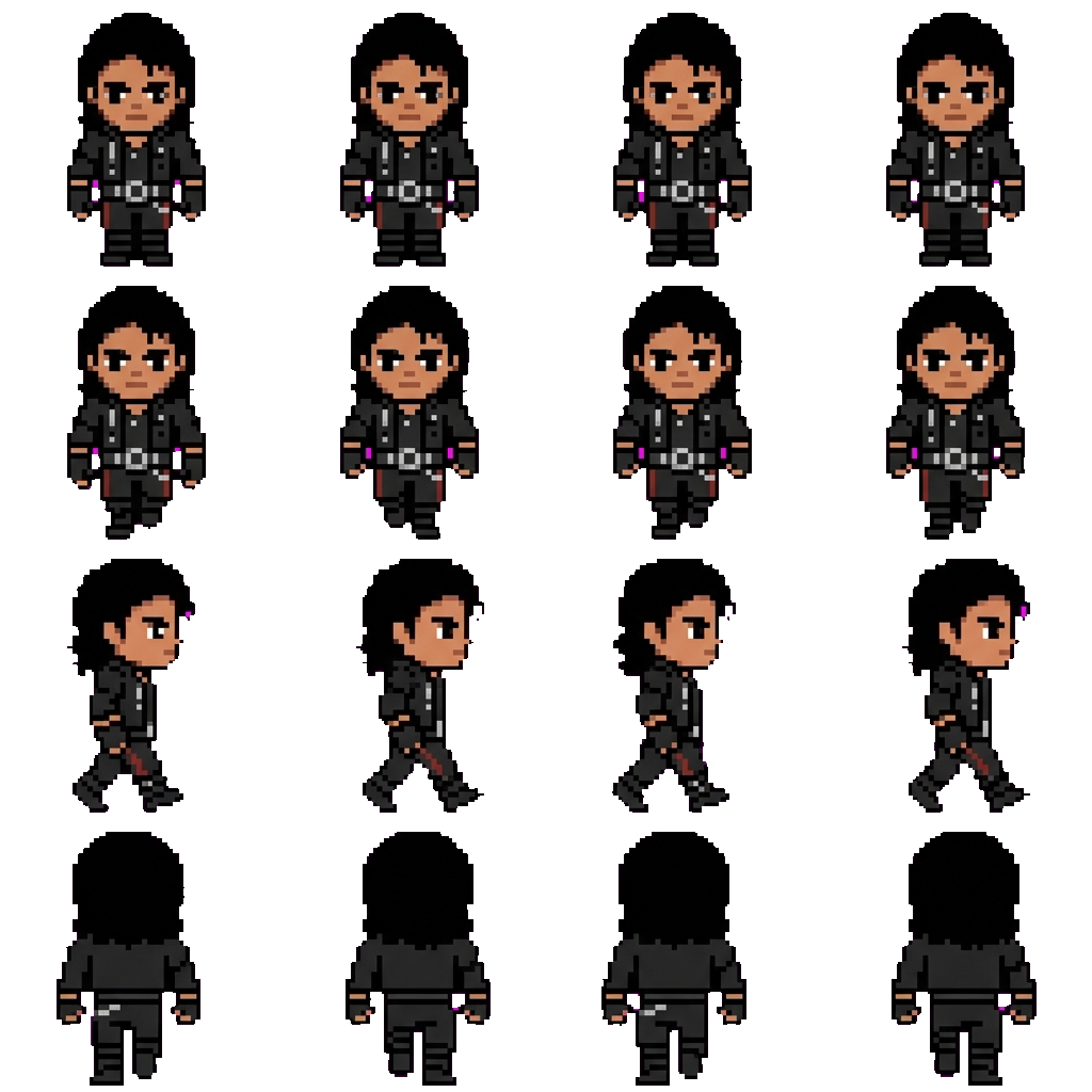 Michael Jackson movement sprite