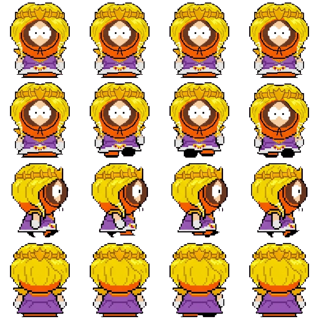 Princess Kenny movement sprite