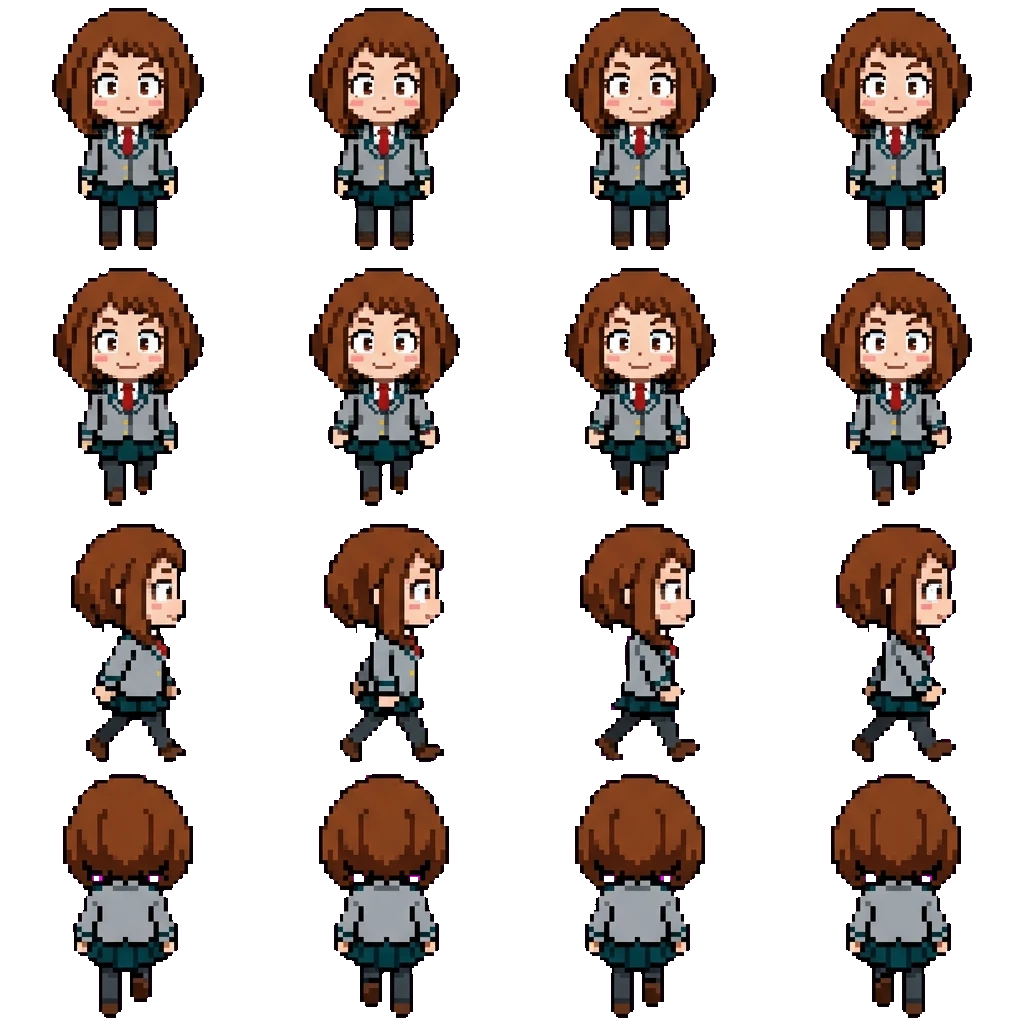 Uraraka movement sprite