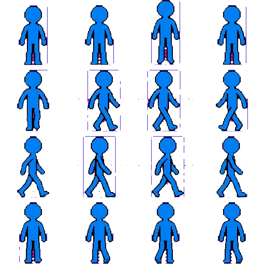 Blue movement sprite