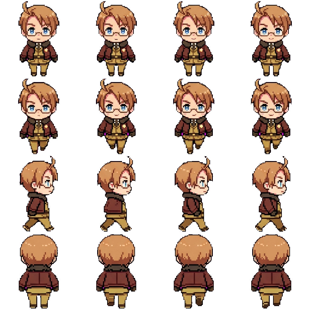 Alfred F. Jones movement sprite
