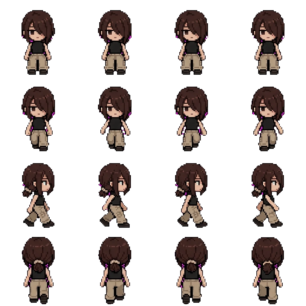 Mel movement sprite