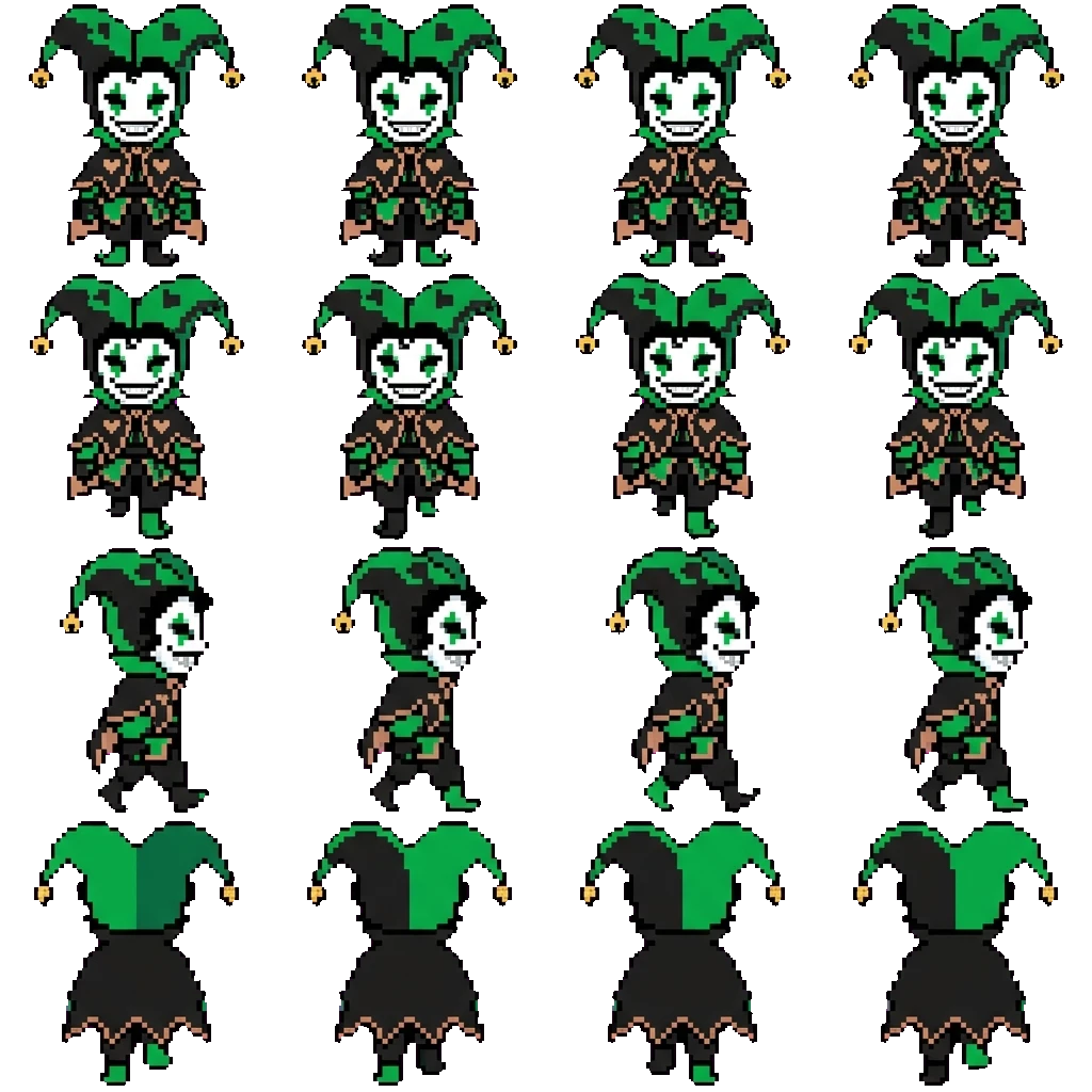 Harlequin movement sprite